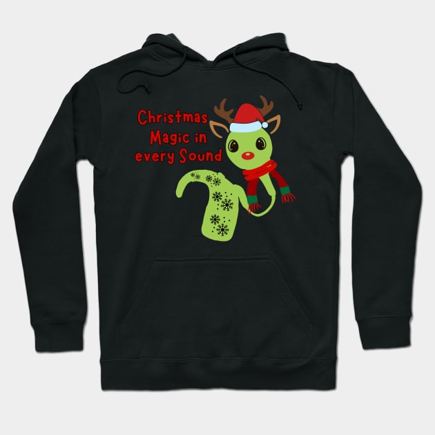 Cochlear Implant Christmas Hoodie by DDCreates